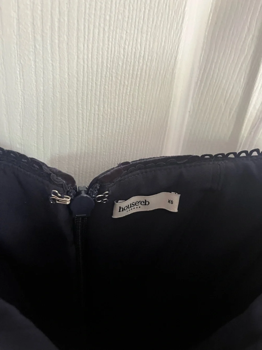 House of CB Maxi Dress Navy Blue Floral Esme Fil Coupe Corset Gown size XS - Picture 4 of 12